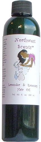 Northwest Scents Lavender and Rosemary Hair Oil for Black, African American, Afro Caribbean, Dry, Coarse, and Highly Textured Hair - 8.5 oz Bottle