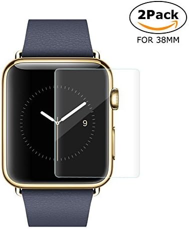 Apple Watch 2Pack 38mm 3D Screen Protector (Series 1, Series 2, Series 3), Atill Tempered Glass Screen Protector [Anti-scratch] [Bubble-free] for Apple iWatch
