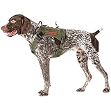 OneTigris Tactical Service Dog Vest – Water-Resistant Comfortable Military Patrol K9 Dog Harness with Handle (Medium, Ranger Green)