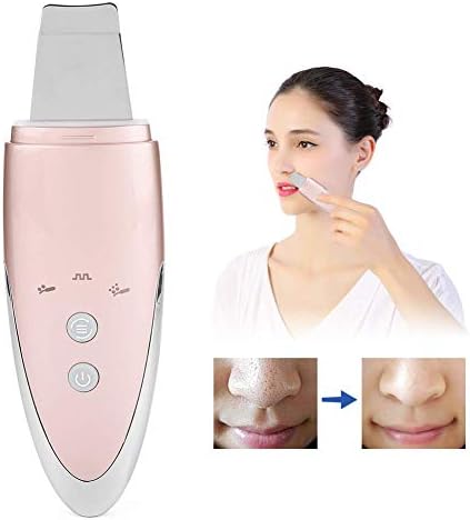 Facial Skin Scrubber, Ultrasonic Ion Beauty Machines Functions Facial Cleanser, Skin Peel Pores Deep Cleansing Cuticle Removal Scouring Anti Aging
