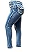 Jack David Women's Plus Size Acid Wash Blue Stretch High Waist Denim Jeans Skinny