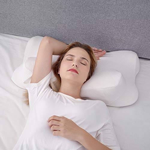 Sunolga Cervical Pillow Memory Foam Contour Sleeping Pillow for Side