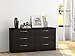 Homestar Finch 6 Drawer Dresser, 54.5