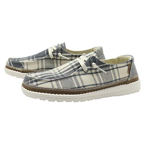Hey Dude Women's Wendy Plaid Grey, Size