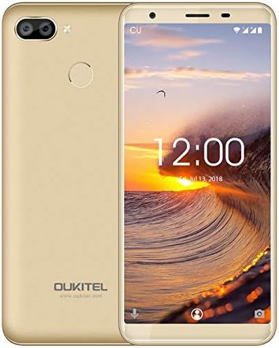 【2019】OUKITEL C11 Pro Mobile Phone, UK SIM free 4G Android 8.1 Smartphone - 5.5 inch (18:9) Full-Display, quad-core 1.5GHz 3GB+16GB, Triple camera 8MP+2MP+2MP, Fingerprint/GPS, 3400mAh battery Gold