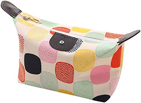 Peacur Women Multifunction Travel Make Up Cosmetic Pouch Bag Ladies Fashion Waterproof Printed Wash Bag (A)