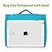 Heavy Duty Waterproof Hanging Toiletry Bag - Travel Cosmetic Makeup Bag for Women & Shaving Kit Organizer Bag for Men - Large Size: 10.2 x 4.5 x 8.5 Inch (Blue)