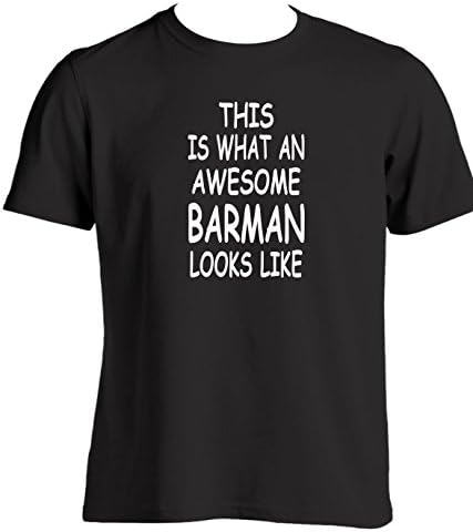 This is What an Awesome Barman Looks Like Funny T Shirt Gift for A Bartender Or Landlord Christmas Secret Santa Gift Ideas Birthday Gifts