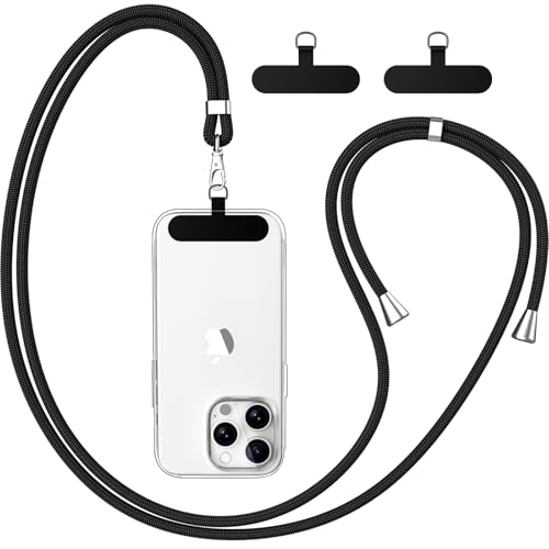caslord Handyband Universal, Handy Lanyard mit Universelles Patch, Handyband mit Hülle kombinierbar, Einstellbar und Abnehmbar