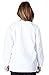 Natural Uniforms Warm Up Scrub Jacket-White-Small