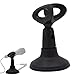 Desktop Microphone Holder, eBerry Detachable Tabletop Microphone Stand Holder with Mic Clip and Round Base for Podcasts, Online Chat, Conferences, Lectures, and More