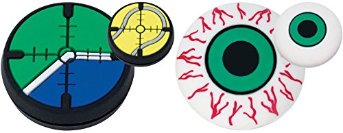 Gamma Sports String Things Vibration Dampeners(2-Pack) - Sight/Green Eye