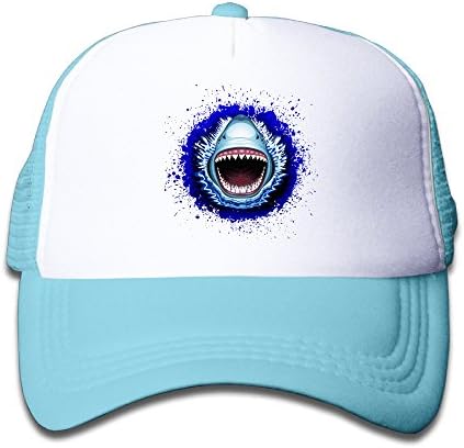 Shark Jaws Attack Mesh Hats Snapback Baseball Caps For Kids