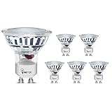 NOTOC GU10 LED Light Bulbs, 30W Halogen Bulbs Equivalent, 3W, 3000K Warm White, MR16, 120 Volt Recessed Lighting, Track Lighting, Spotlight, Pack of 6 Units