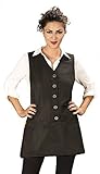 Ladybird Line Women Black Pet Grooming Pro Apron Cobbler 3 Front Pockets w/Zip Water Repellent Ideal for Pet/Dog Groomer Smock