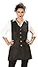 Ladybird Line Women Black Pet Grooming Pro Apron Cobbler 3 Front Pockets w/ zip Water Repellent Ideal for Pet / Dog Groomer Smock