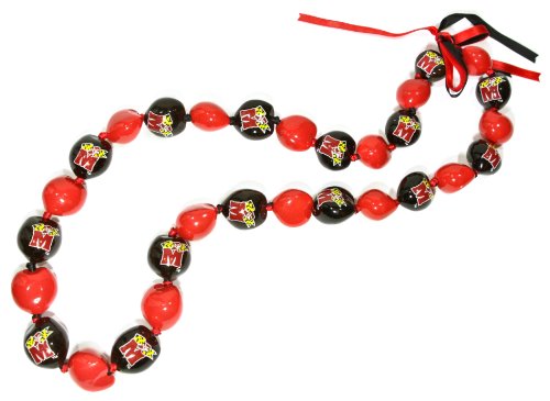 NCAA Maryland Terrapins Go Nuts Kukui Nut Lei Necklace
