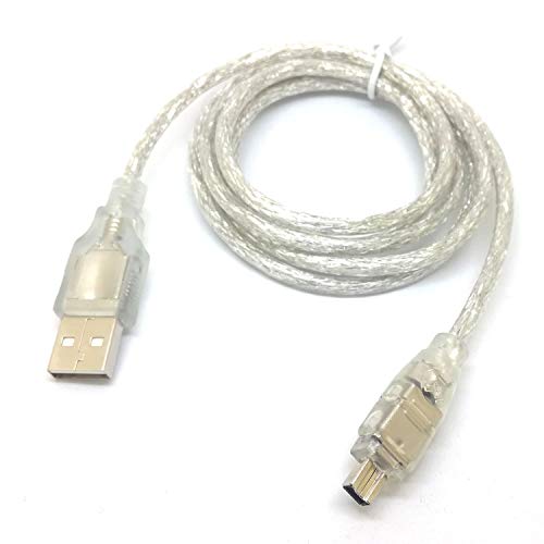 GuangMaoBo USB A Male Data Cable Firewire IEEE 1394 iLink for Mini DV HDV Camcorder to Laptop Computer Pc to Edit PC thinkpad MAC MacBook Cord Copy Play Video -for MacBook PRO THINKPAD HP DELL Laptop