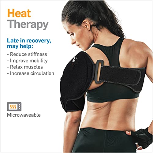 NatraCure Cold or Hot Shoulder Ice Pack Wrap, Compression Shoulder