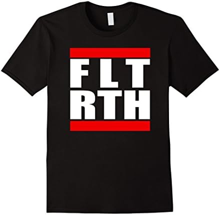 Mens FLAT EARTH, Hip Hop Style Design T-Shirt 2XL Black