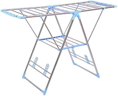 Laundry Drying Rack Portable Heavy Duty Stainless steel Folding Dryer Hanger (50'' L x 18'' W x 35.5'' H)