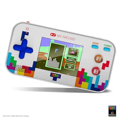 My Arcade Tetris Gamer V: Puzzle Games, Officially Licensed Portable Handheld Game with 201 Games, 2.5