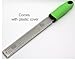 EcoJeannie Professional Hand Held Cheese Grater Lemon Zester for Very Fine Shavings, Heavy Duty, Commercial Grade, Non-Slip Easy-Grip Handle, High Quality Stainless Steel