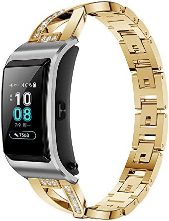 MagicQK Smart Watch Band Replacement Compatible for Huawei TalkBand B5 Adjustable Stainless Steel Straps