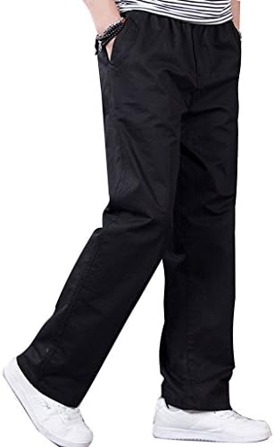 YangguTown YGT Men's Full Elastic Waist Cotton Lightweight Workwear Chef Cargo Pants