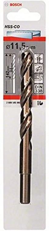 Bosch HSS-Co Metal Drill Bit 11.5 x 94 x 142 mm Stainless DIN 338