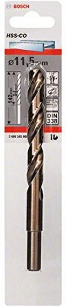 Bosch HSS-Co Metal Drill Bit 11.5 x 94 x 142 mm Stainless DIN 338