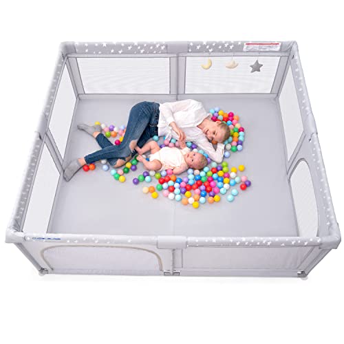 Baby Playpen, ANGELBLISS Playpen for Babies and Toddlers, Extra Large