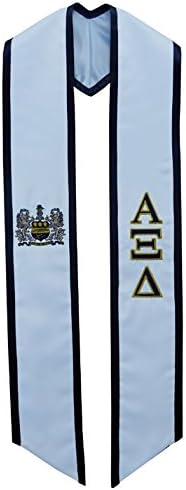 Alpha Xi Delta Sorority Deluxe Embroidered Graduation Stole