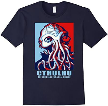 Men's Cthulhu for President are you ready for real change T-Shirt 2XL Navy