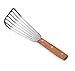 New Star Foodservice 43068 Wood Handle Fish Spatula, 6.5" Blade, Silver primary