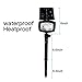 LivEditor Solar Spotlight 8 LED Outdoor Waterproof Wireless Lamp for Patio,Deck,Yard,Garden with Auto Dim/Bright Mode - 1 Pack