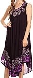 Sakkas 40SE Sundari Caftan Tank Dress / Cover Up - Eggplant - One Size