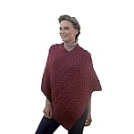 Aran Woollen Mills Supersoft Merion Knit Triangular Poncho
