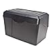 1InTheOffice Index Card Box 5x8 Index Card Holder, 400 Card Capacity Black (2 Pack)