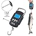 WECHIC Digital Fish Scale 110lb/50kg, Portable Luggage Weight Scale, Electronic Hanging Hook Scale, Fishing Scale with Measuring Tape, Backlit LCD Display