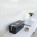 Cable Management Box Organizer - Large Size, Best for Home Office and Entertainment Center with Free Neoprene Sleeve and Hook & Loop Cable Tie - Black