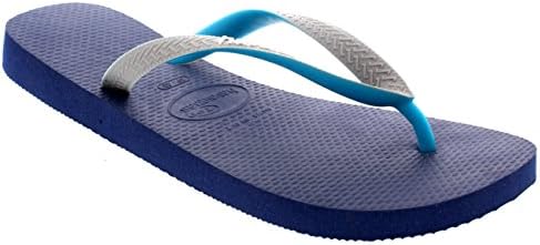 Womens Havaianas Top Mix Beach Summer Vacation Flip Flops Sandals - Navy/Gray/Green - 10/11