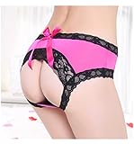 Rose Buttock Female Sexy Lingerie Brief Underwear Clothes Crotchless Pajamas G-string Briefs Thongs Underwear