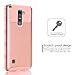 SKYLMW LG Stylus 2 Case, LG G Stylo 2 2in1 Hybrid Heavy Duty Case,Impact Resistant Shock-Absorption Case,Dual Layer Armor Full-Body Protective Case LG Stylus 2 / G Stylo 2 (LS775) Rose Gold