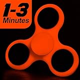 Syslux Tri-Spinner Fidget Spinner Toy Hand Spinner Glow In The Dark Fluorescence , Perfect For ADD, ADHD, Anxiety, and Autism Adult Children (Light Red) …