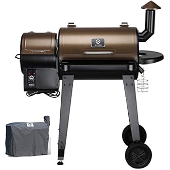 Z GRILLS Wood Pellet Grill and Smoker Ourdoor with Update Pid Controller 8-in-1 Outdoor Smoker(Cover Included)
