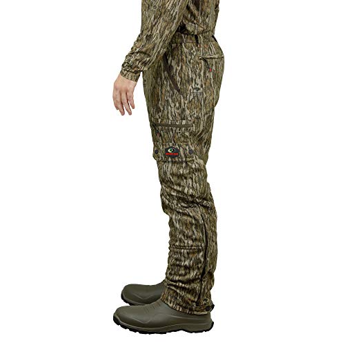 Mossy Oak Sherpa 2.0 Fleece Lined Camo Hunting Pants for Men, Hunting