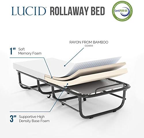 lucid rollaway bed twin xl