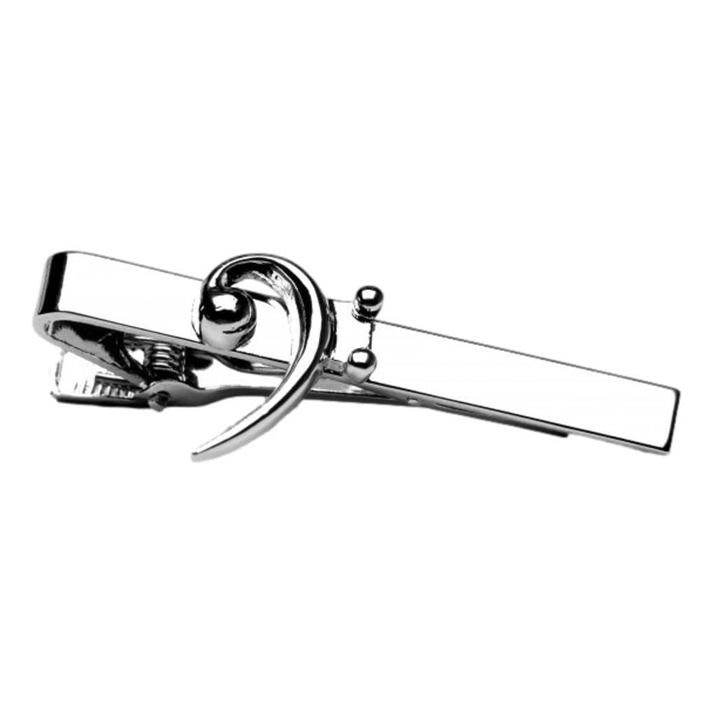 Bass Clef Symbol Music Themed Tie Clip by Gifticuffs