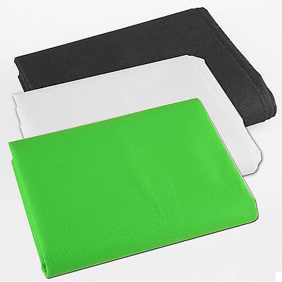 StudioFX 2400 Watt Softbox Continuous Photo Lighting Kit 16"x24" + Boom Arm and 6'x9' Black, White, Chromakey green Backdrop with Support Stand for Photography Video Studio H9004SB-69BWG by Kaezi